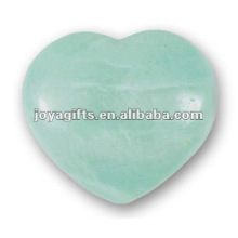 40MM Aqua Quartz Stone Hearts